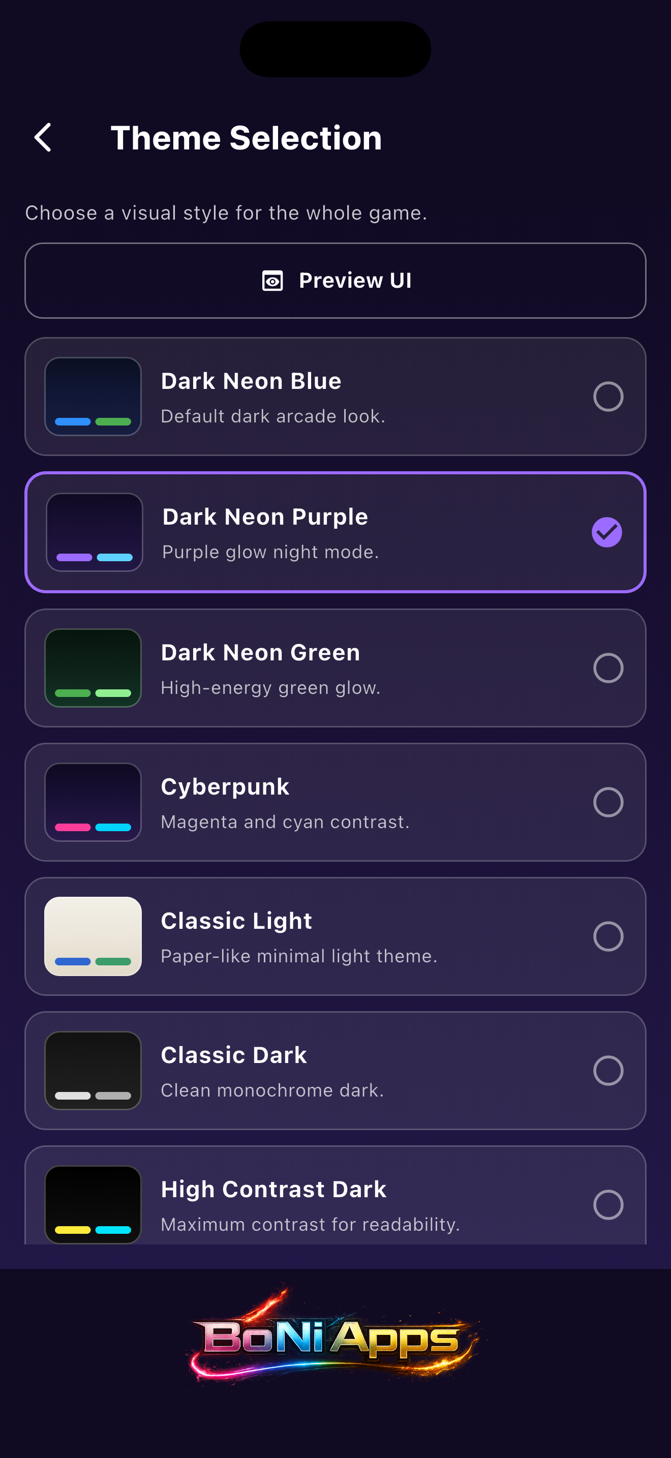 Sudoku Infinity themes